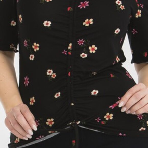 Petite Plus Floral Print Off Shoulder Top - Picture 3 of 8